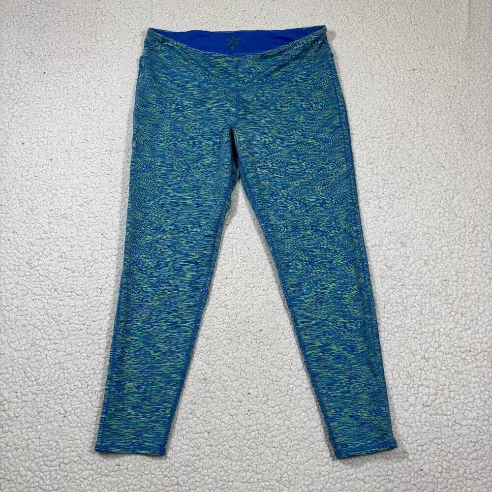 Lilly Pulitzer Luxletic Leggings in Brilliant Blue Space Dye Womens Sz XL Sporty